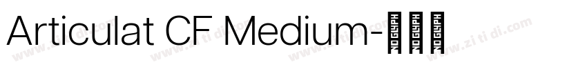 Articulat CF Medium字体转换